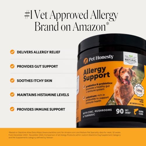 Pet Honesty Dog Allergy Chews for Itch & Allergy Relief, Salmon, 90ct - Image 2