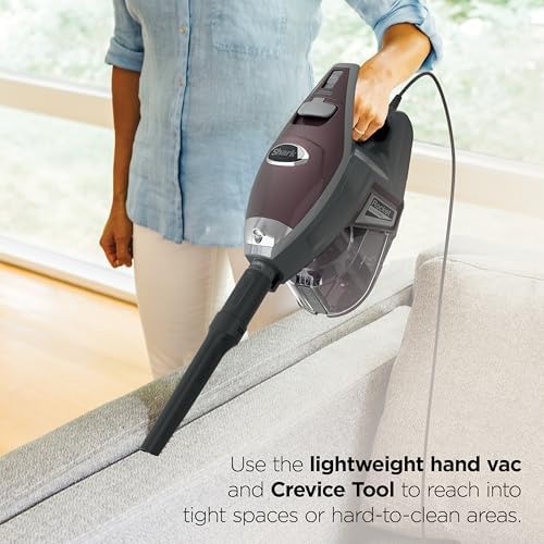 Shark Rocket Pet Plus Corded Stick Vacuum, Lightweight, Bordeaux, HV322 - Image 5