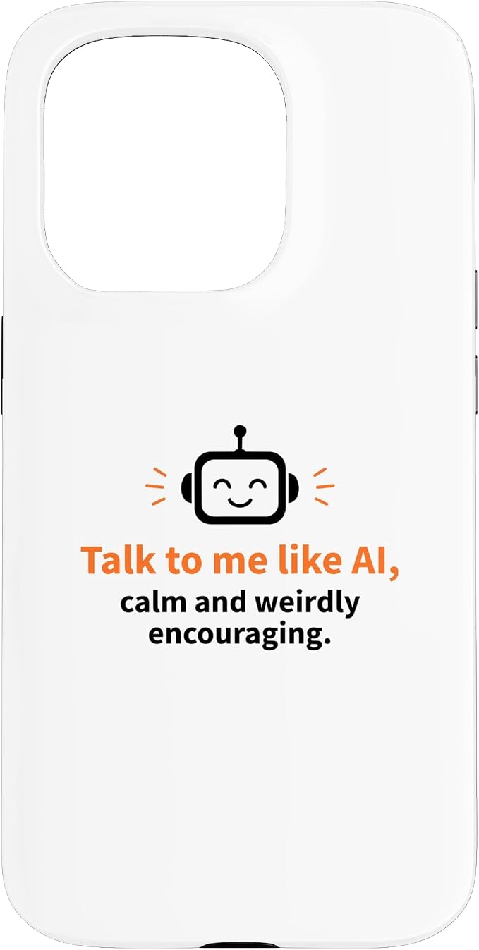 AI Robot Calm Encouraging Tech Support Case for iPhone 15 Pro by Unknown