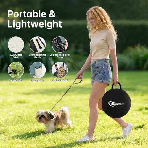 Siedihit 28" Dog Playpen,Cat Puppy Pen, Pet Portable Crate Indoor Outdoor - Image 5