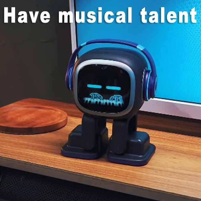 EMOPET AI Desk Robot Companion - ChatGPT Enabled with Voice Commands & Dance Feature, Interactive Robot Pet with Personality, Comes with Charging Home Station - Image 6