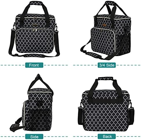 BAGLHER Dog Travel Bag, Pet Travel Bag (ALL Pet Travel Supplies), With 2 Pet Food Containers and 2 Collapsible Silicone Bowls; Essential Kits for Travel DLblack - Image 2