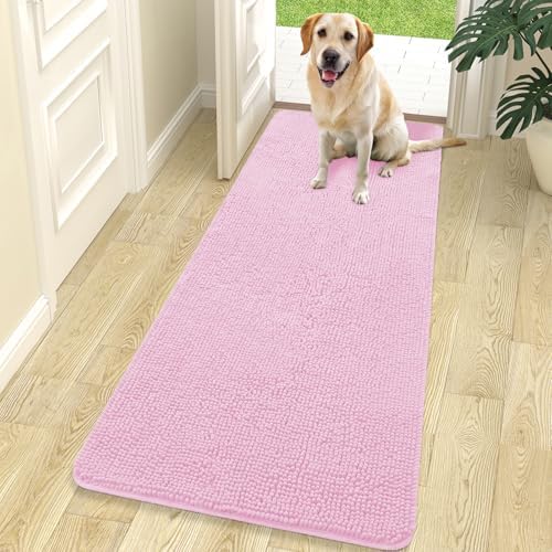 OLANLY Dog Door Mat for Muddy Paws 70x24, Super Absorbent Chenille Mud Mat by OLANLY