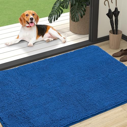 OLANLY Dog Door Mat for Muddy Paws 47x32, Super Absorbent Chenille Mud Mat by OLANLY