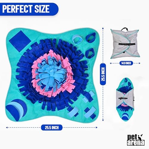 PET ARENA Large Sniffing Mat 25 x 25 Inch Interactive Feeding Toy - Image 3