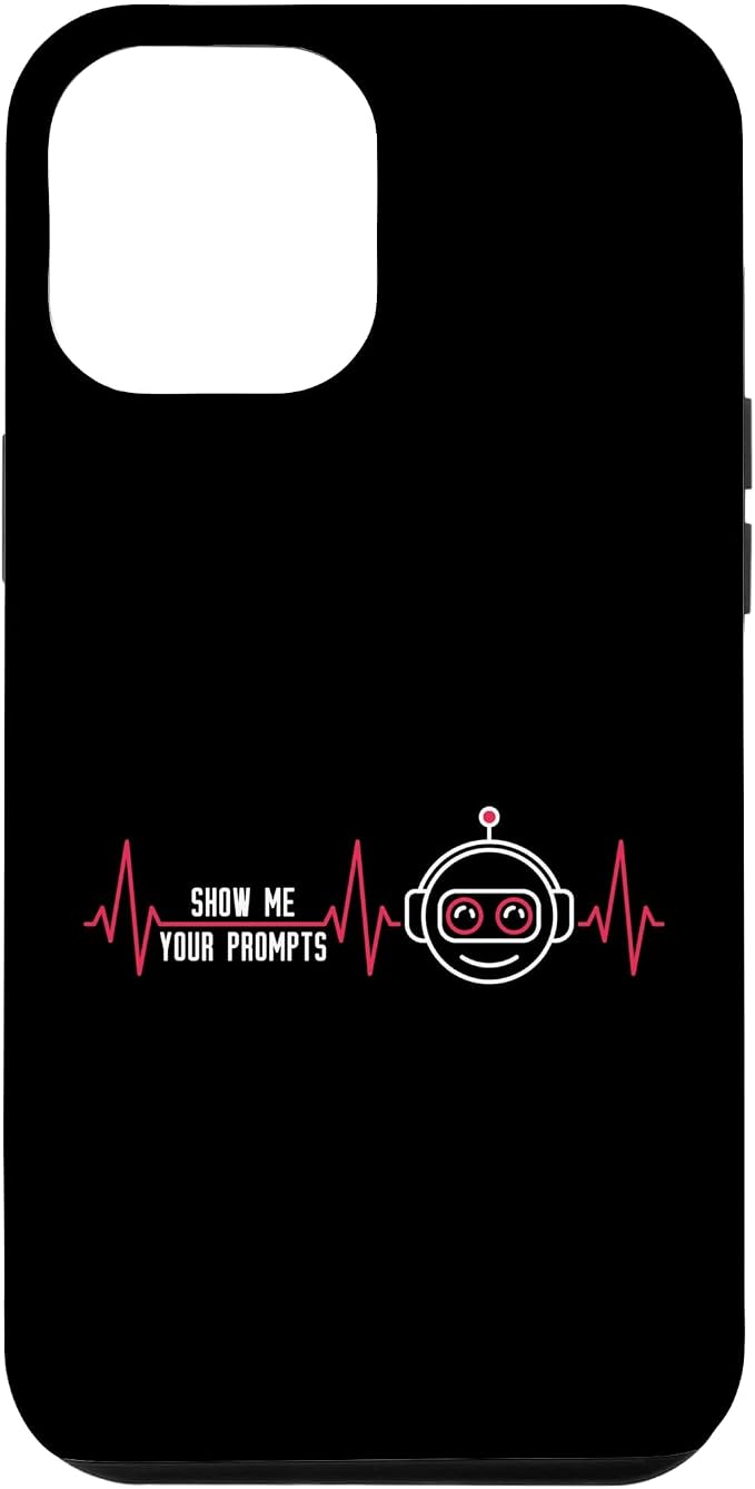 Show Me Your Prompts AI Artificial Intelligence Heartbeat Case for iPhone 12 Pro Max by Unknown