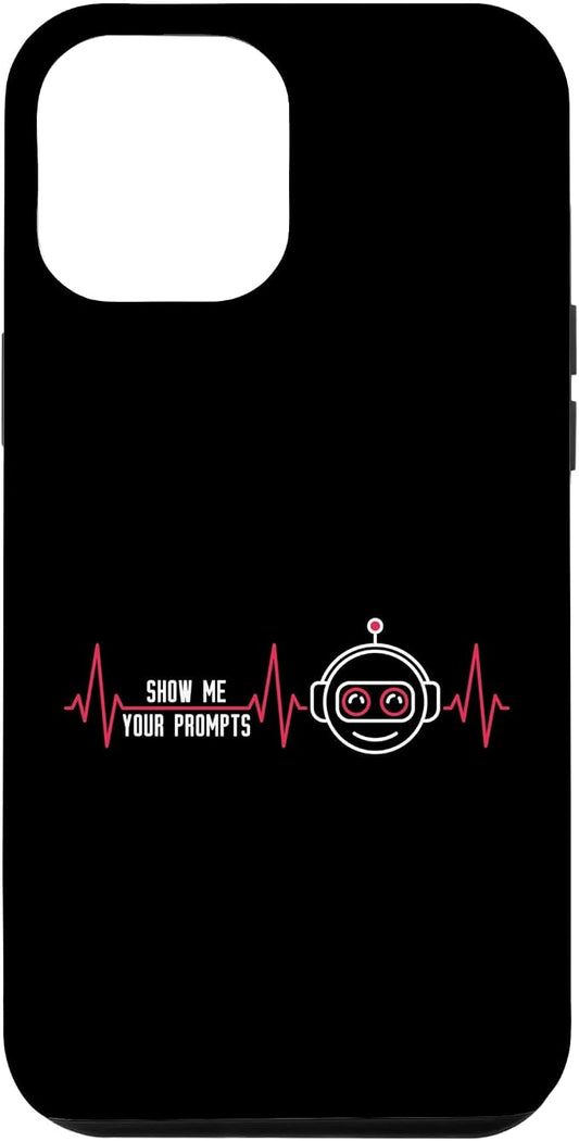 Show Me Your Prompts AI Artificial Intelligence Heartbeat Case for iPhone 12 Pro Max by Unknown