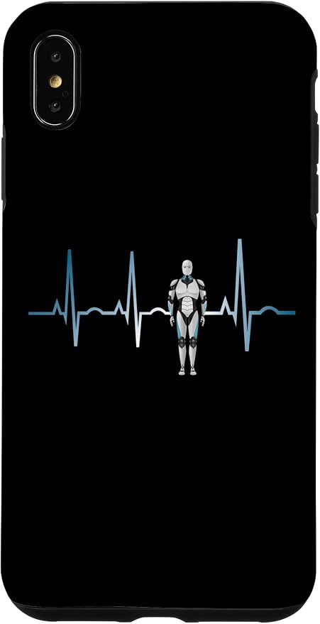iPhone XS Max Ai Heartbeat Love Ai EKG Heart Funny Idea for Ai lover Case by Unknown