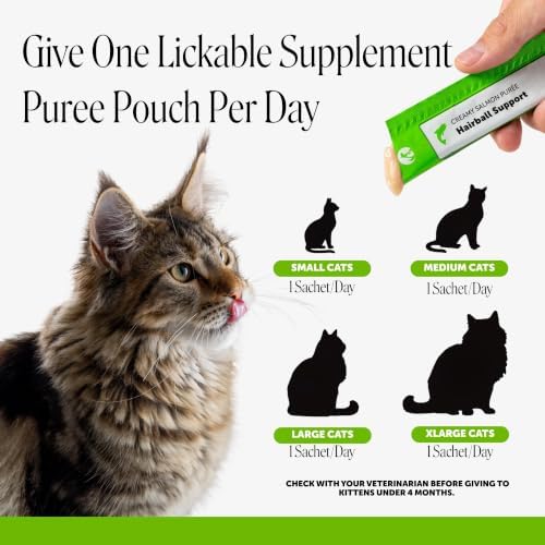 Pet Honesty Vet Backed Hairball Remedy Lickable Puree, Salmon, 40 Ct - Image 7