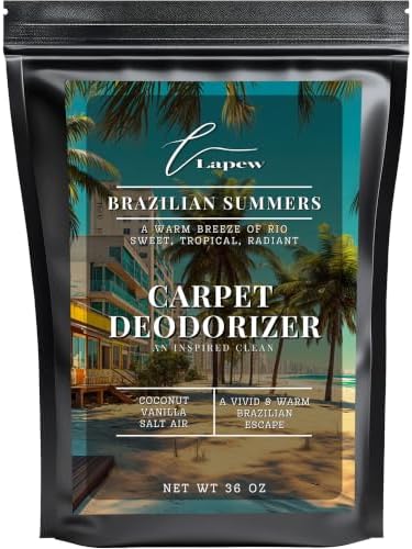 Lapew Brazilian Summers Carpet Deodorizer Powder - Brazilian Waves Freshener for Vacuuming | Scented Odor Eliminator for Home | 36 oz by Lapew