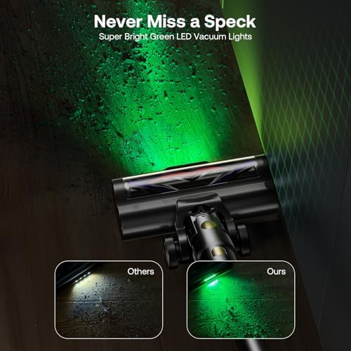 Trucozie Cordless Vacuum Cleaner, Self-Standing Lightweight Stick Vacuum with 50 mins Runtime, Powerful Suction, Anti-Tangle Wireless Vacuum for Home, Hardwood Floor, Carpet, Pet Hair, Black - Image 4