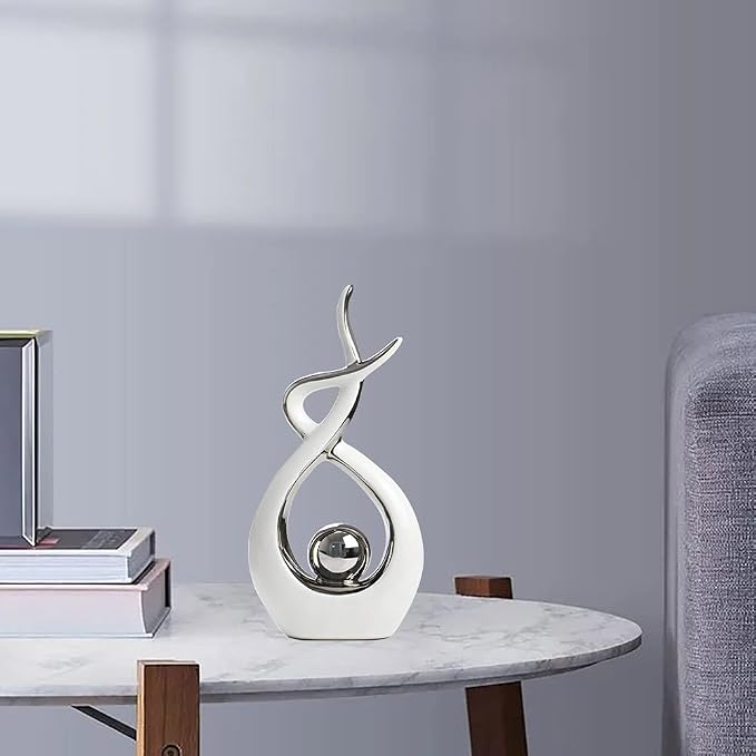 Norrclp Home Decor Modern Abstract Art Ceramic Statue Table Decorations for Dining Room Living Room Office Centerpiece - Image 2