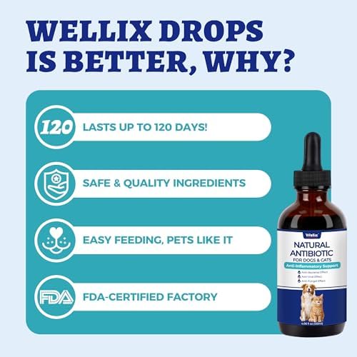 Wellix 120ml Natural Antibiotics for Cats & Dogs, Wound Care & Cold Relief - Image 6