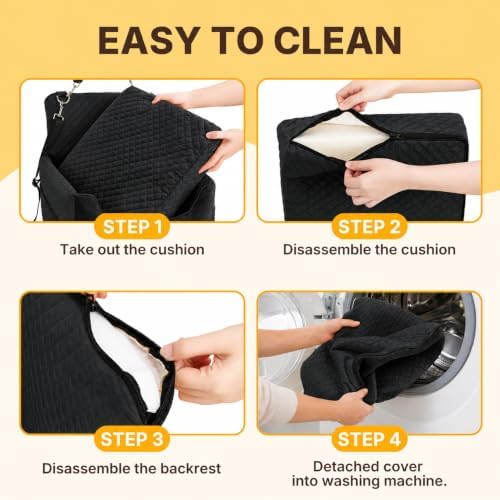 ALL GOOD PET SUPPLIES Dog Car Seat for Small/Medium Dogs Under 35lbs - Image 6