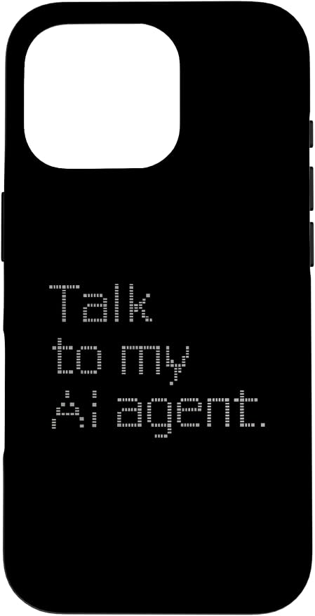 Talk to My AI Agent - Minimalist Tech Design Case for iPhone 16 Pro by Unknown