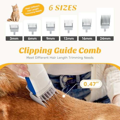 NEWBULIG Pet Grooming Vacuum Kit for Cats and Dogs, 2.5L Dust Cup - Image 4