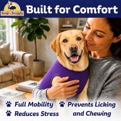 Surgi Snuggly Dog Surgery Recovery Suit, Cone Alternative, Spay/Neuter XLL - Image 5