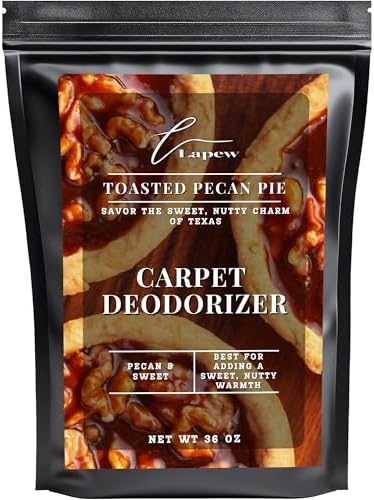 Lapew Toasted Pecan Pie Carpet Deodorizer Powder - Pet Safe Freshener for Vacuuming | Scented Odor Eliminator for Home | 36 oz by Lapew