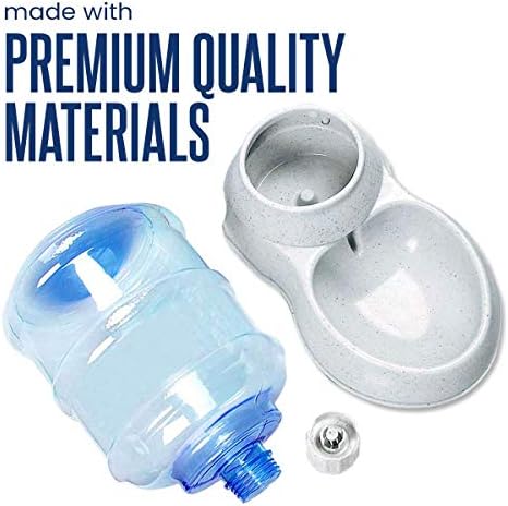 Zento Deals Automatic Self-Dispensing Pet Feeder Premium Quality Replenish Eating Bowl Storage Container Self Feeding Gravity 3.5 liters (a-Waterer) - Image 6