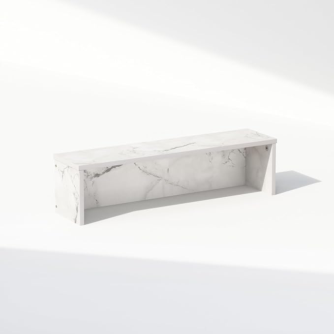 Furinno Classic Desk Organizers and Accessories, 23-Inch Desk Organizer, Desktop Organizer, for Office Supplier, Marble White - Image 4