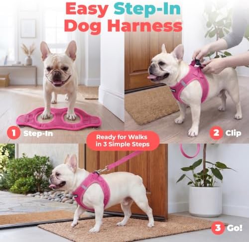 Voyager Step-in Air Dog Vest Harness - Fuchsia, X-Large - Image 3