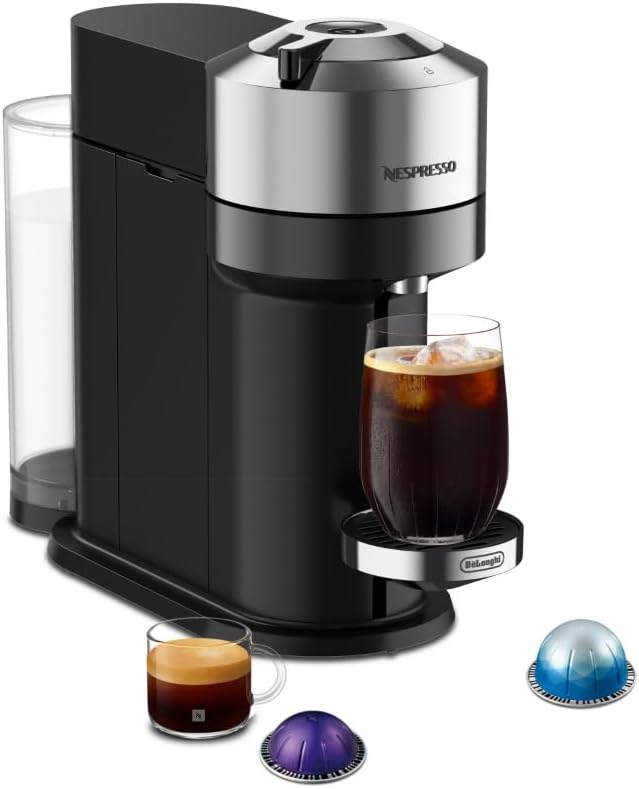 Nespresso Vertuo Next Deluxe Coffee & Espresso Maker by De'Longhi | Brews 6 cup sizes including 5, 8, 12 and 18 oz. Slim, sustainable design with over 40 Vertuo coffee blends to explore. by Unknown