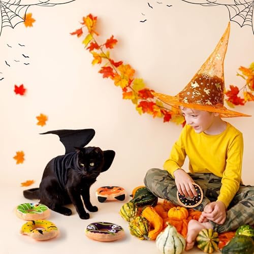 L1rabe Halloween Donut Catnip Stuffed Toys for Cats, Gift for Kitten Lovers - Image 6