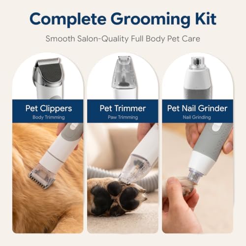 Dog Grooming Vacuum, 6-in-1 Pet Grooming Kit with Nail Grinder - Image 4