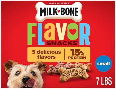Milk-Bone Flavor Snacks Small Dog Biscuits, 7 lb Box by Milk-BoneDogTreats
