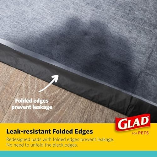 Glad for Pets Black Charcoal Puppy Pads, 17.5 x 23.5 Inch, 120 Count, 2-Pk - Image 4