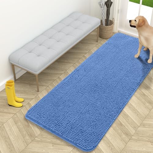 OLANLY Dog Door Mat for Muddy Paws 59x24, Super Absorbent Chenille Mud Mat by OLANLY