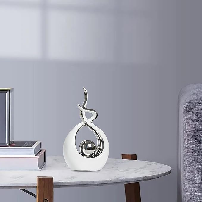 Norrclp Home Decor Modern Abstract Art Ceramic Statue Table Decorations for Dining Room Living Room Office Centerpiece - Image 2