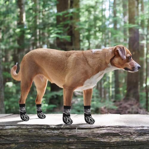 KOOLTAIL Dog Socks for Hot/Cold Pavement to Prevent Licking Paws for Hardwood Floors,Anti Slip,Pet Boots&Paw Protector with Grippers,Puppy Shoes Booties for Small Medium Large Senior Dogs - Image 3