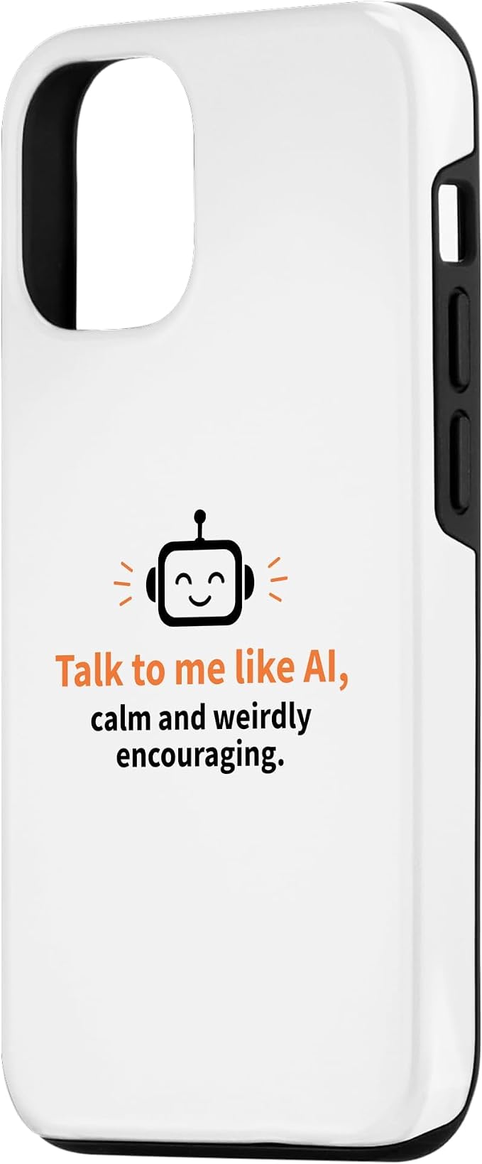 AI Robot Calm Encouraging Tech Support Case for iPhone 12/12 Pro - Image 2