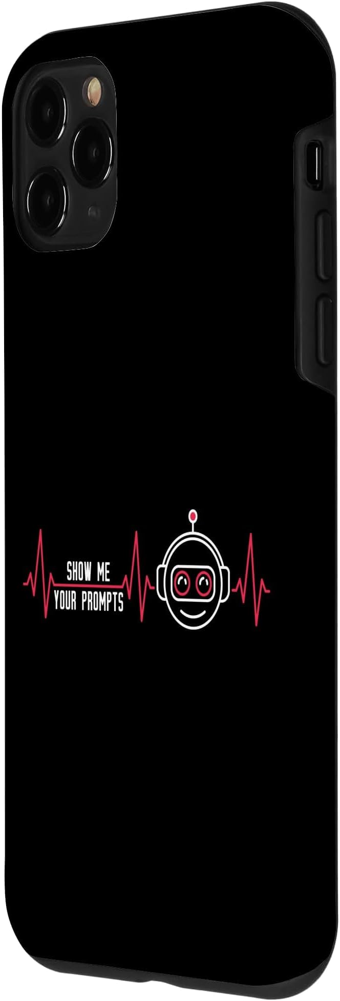 Show Me Your Prompts AI Artificial Intelligence Heartbeat Case for iPhone 11 Pro - Image 2