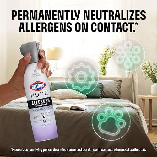 Clorox PURE Allergen Neutralizer Daily Air Spray, Nighttime Calm, 8 Ounces (Pack of 2) - Image 2