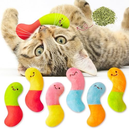 L1rabe Worm Candy Catnip Toy for Cats, Kitten Birthday Gift for Kitty Lover by L1rabe