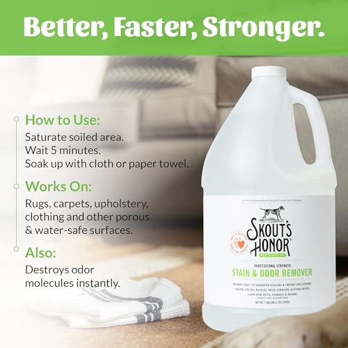 SKOUT'S HONOR Pet Stain and Odor Remover One Gallon Refill, 128 oz - Image 6
