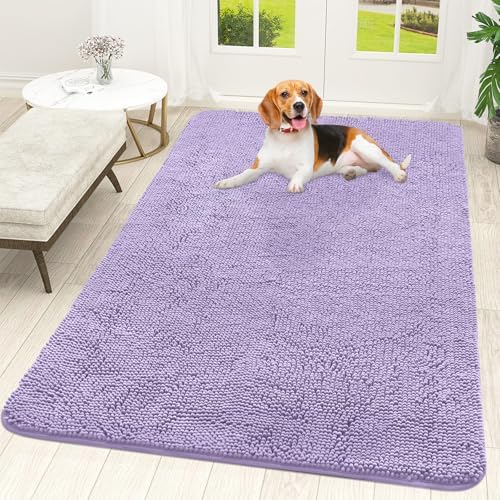 OLANLY Dog Door Mat for Muddy Paws 70x46, Super Absorbent Chenille Mud Mat by OLANLY
