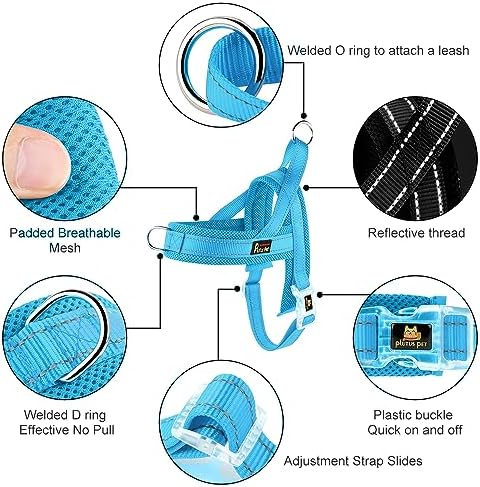 Plutus Pet No Pull Dog Harness with Front Clip, Breathable Mesh Padded - Image 2