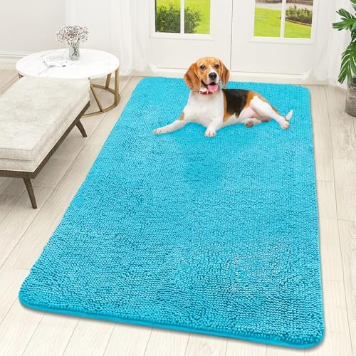OLANLY Dog Door Mat for Muddy Paws 59x32, Super Absorbent Chenille Mud Mat by OLANLY