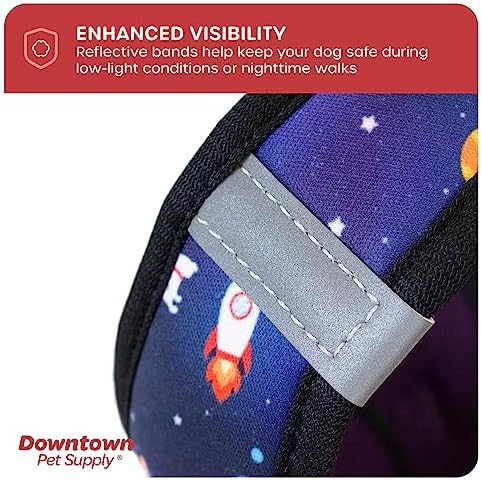 Downtown Pet Supply Step-in Dog Harness – No Pull, Adjustable Padded Mesh with Reflective Trim, Secure Buckle Strap – Comfortable & Breathable Small Dog Harness, Small, Space - Image 7