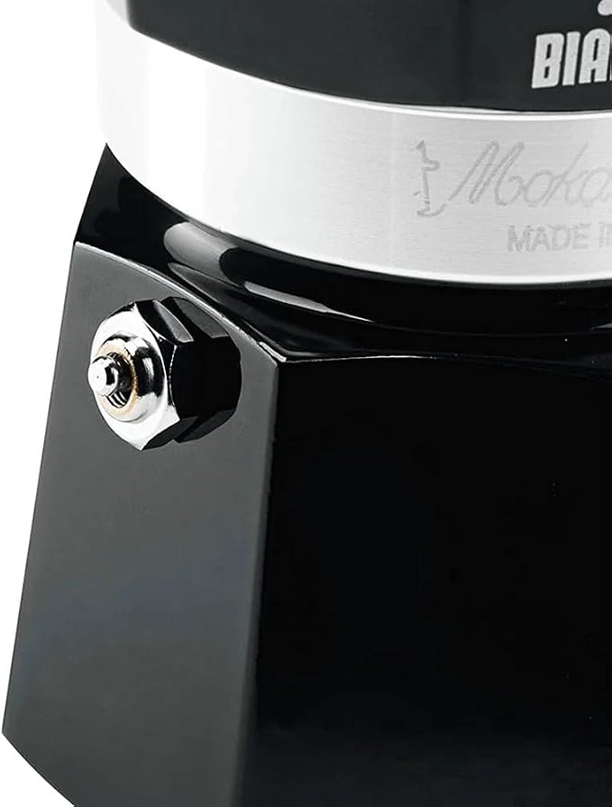 Bialetti Moka Express Iconic Italian Stovetop Espresso Maker (Black, 6 Cups) - Image 4