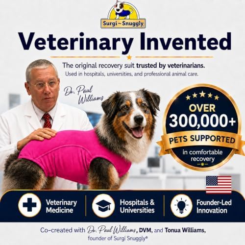 Surgi Snuggly Dog Surgery Recovery Suit, Cone Alternative, Spay/Neuter ML - Image 2