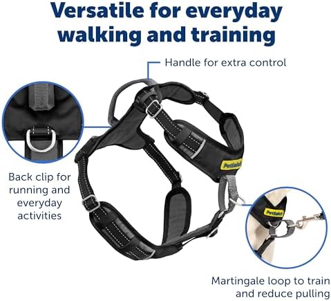 PetSafe Easy Walk Comfort No Pull Dog Harness, Black, Medium - Image 4