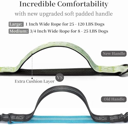 iYoShop Hands Free Dog Leash with Zipper Pouch, Green Heart, Large - Image 3