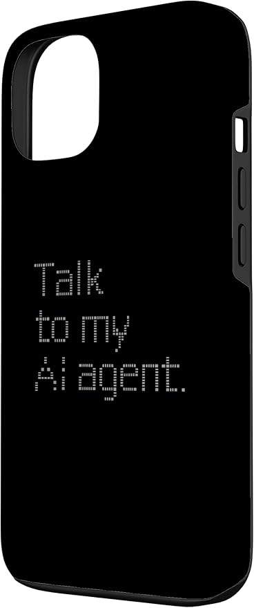 Talk to My AI Agent - Minimalist Tech Design Case for iPhone 13 - Image 2