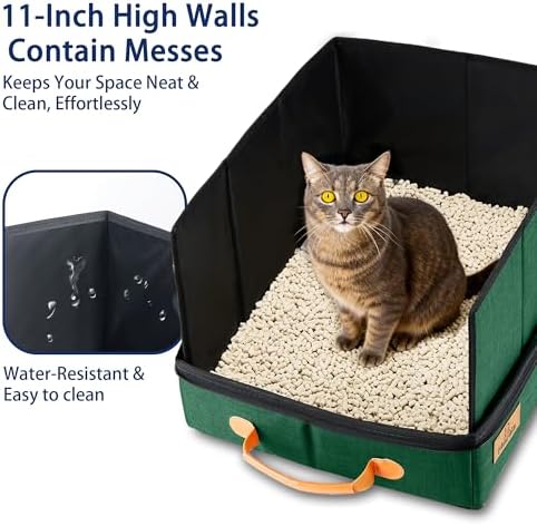 MORAIS Portable Travel Litter Box for Cats, 17.7"×13.5"×11" - Image 3