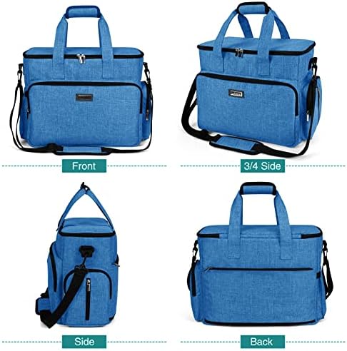 BAGLHER Dog Travel Bag, Pet Travel Bag (ALL Pet Travel Supplies), With 2 Pet Food Containers and 2 Collapsible Silicone Bowls; Essential Kits for Pet Travel Blue - Image 2