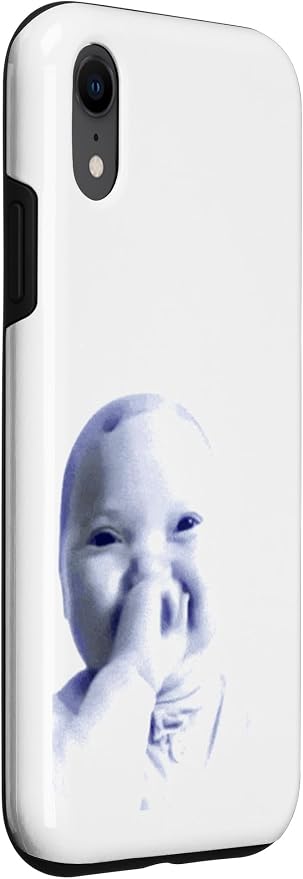AI Baby Holding Laugh Meme Case for iPhone XR - Image 3